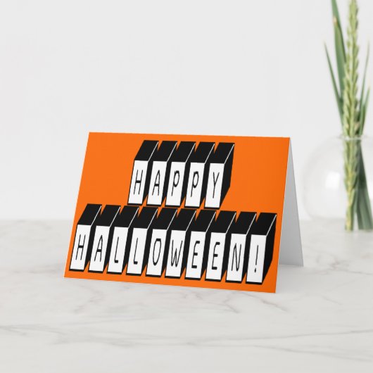 Halloween-Block Karte (Vorderseite)