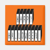 Halloween-Block Magnet (Vorne)