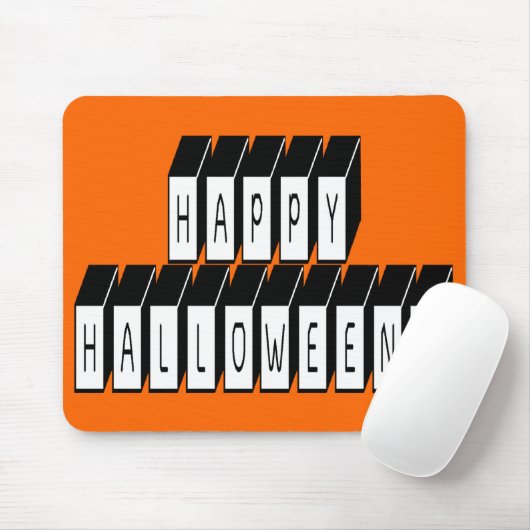 Halloween-Block Mousepad (Mit Mouse)