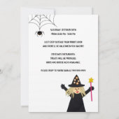 Halloween-Block-Party Einladung (Rückseite)