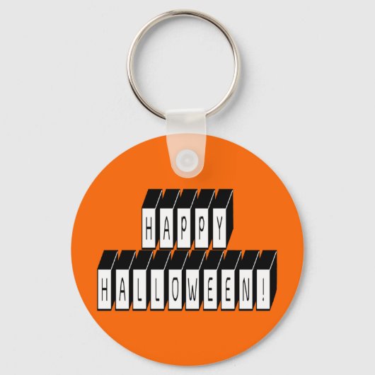 Halloween-Block Schlüsselanhänger (Vorderseite)