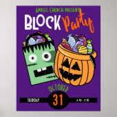 Halloween-Blockparty-Themen-Event Kofferraum oder Poster (Vorne)