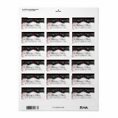 Halloween Blood Spritzer-Adressetikett Adressaufkleber (Vorne)