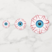 Halloween Bloodshot Eyeballs Konfetti (Rückseiten)
