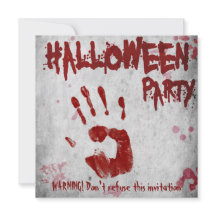 Halloween Bloody Hand Handprint Blutflecken