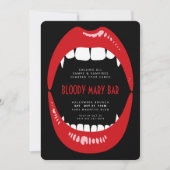 Halloween Bloody Mary Vampire Einladung (Vorderseite)