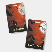 Halloween Bloody Moonlight Nightmare Ausweis (Vorder- & Rückseite)