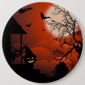 Halloween Bloody Moonlight Nightmare Button (Vorderseite)