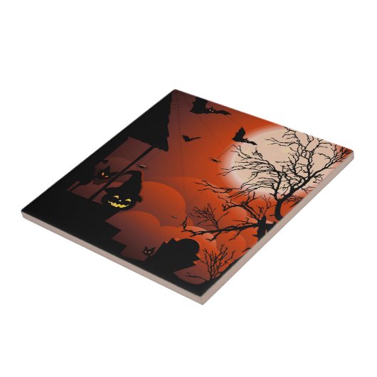 Halloween Bloody Moonlight Nightmare Fliese (Seite)