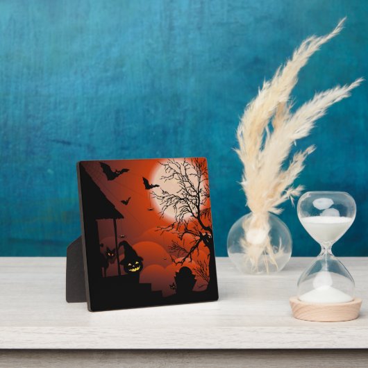 Halloween Bloody Moonlight Nightmare Fotoplatte (InSitu)