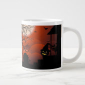 Halloween Bloody Moonlight Nightmare Jumbo-Tasse (Rechts)