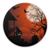 Halloween Bloody Moonlight Nightmare Keramikknauf (Vorderseite)