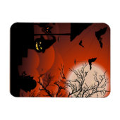 Halloween Bloody Moonlight Nightmare Magnet (Horizontal)