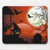 Halloween Bloody Moonlight Nightmare Mousepad (Vorne)