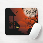 Halloween Bloody Moonlight Nightmare Mousepad (Mit Mouse)