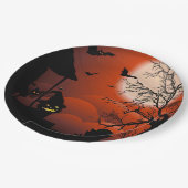 Halloween Bloody Moonlight Nightmare Pappteller (Schrägansicht)