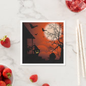 Halloween Bloody Moonlight Nightmare Serviette (Beispiel)