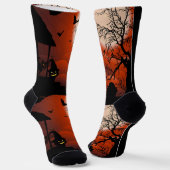 Halloween Bloody Moonlight Nightmare Socken (Gewinkelt)