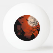 Halloween Bloody Moonlight Nightmare Tischtennisball (Rückseite)