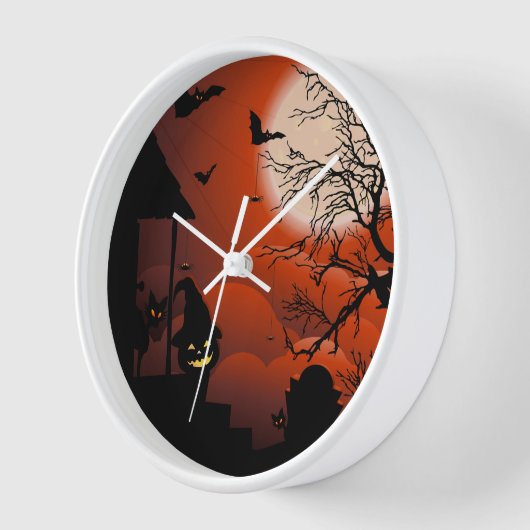 Halloween Bloody Moonlight Nightmare Uhr (Winkel)