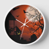 Halloween Bloody Moonlight Nightmare Uhr (Vorderseite)