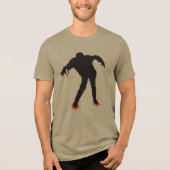 Halloween Bloody Zombie Tri-Blend Shirt (Vorderseite)