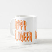 Halloween Blox Text Kaffeetasse (Vorderseite Links)