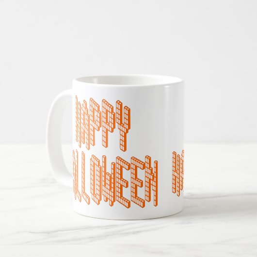 Halloween Blox Text Kaffeetasse (Vorderseite Links)