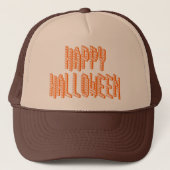 Halloween Blox Text Truckerkappe (Vorderseite)