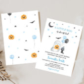 Halloween Blue A Little Boo Baby Dusche Einladung