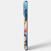 Halloween-Blue Cat mit Pumpkins Beängstigend Case-Mate iPhone Hülle (Rückseite / Links)