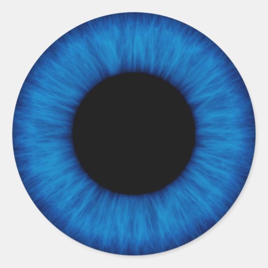Halloween Blue Eye Nah Up Runder Aufkleber (Vorderseite)