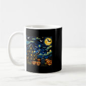 Halloween Blue Jay Starry Night Kaffeetasse (Links)