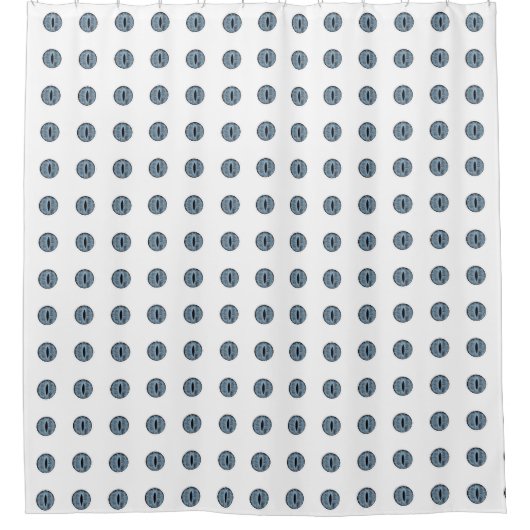 Halloween Blue Polka Dot Eyes Duschvorhang (Vorderseite)