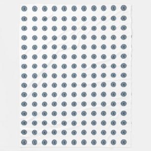 Halloween Blue Polka Dot Eyes Fleecedecke
