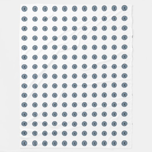 Halloween Blue Polka Dot Eyes Fleecedecke (Vorderseite)