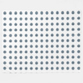 Halloween Blue Polka Dot Eyes Fleecedecke (Vorderseite (Horizontal))