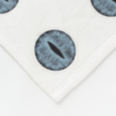 Halloween Blue Polka Dot Eyes Fleecedecke (Ecke)