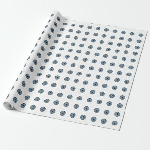 Halloween Blue Polka Dot Eyes Geschenkpapier
