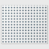 Halloween Blue Polka Dot Eyes Geschenkpapier (Flach)