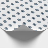 Halloween Blue Polka Dot Eyes Geschenkpapier (Ecke)