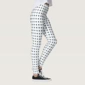 Halloween Blue Polka Dot Eyes Leggings (Rechts)