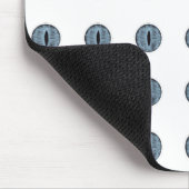 Halloween Blue Polka Dot Eyes Mousepad (Ecke)