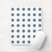 Halloween Blue Polka Dot Eyes Mousepad (Mit Mouse)