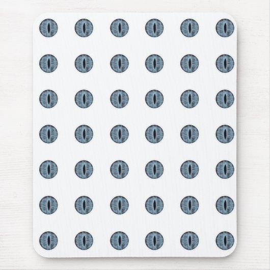 Halloween Blue Polka Dot Eyes Mousepad (Vorne)