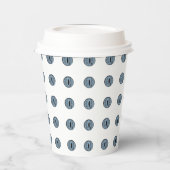 Halloween Blue Polka Dot Eyes Pappbecher (Links)