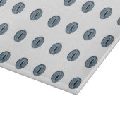 Halloween Blue Polka Dot Eyes Schneidebrett (Ecke)