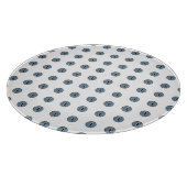 Halloween Blue Polka Dot Eyes Schneidebrett (Ecke)
