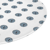 Halloween Blue Polka Dot Eyes Schneidebrett (Ecke)