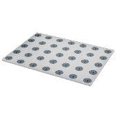 Halloween Blue Polka Dot Eyes Schneidebrett (Ecke)